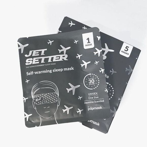 Popmask Jet Setter (5) Self Warming Sleep Masks - Picture 2 of 8